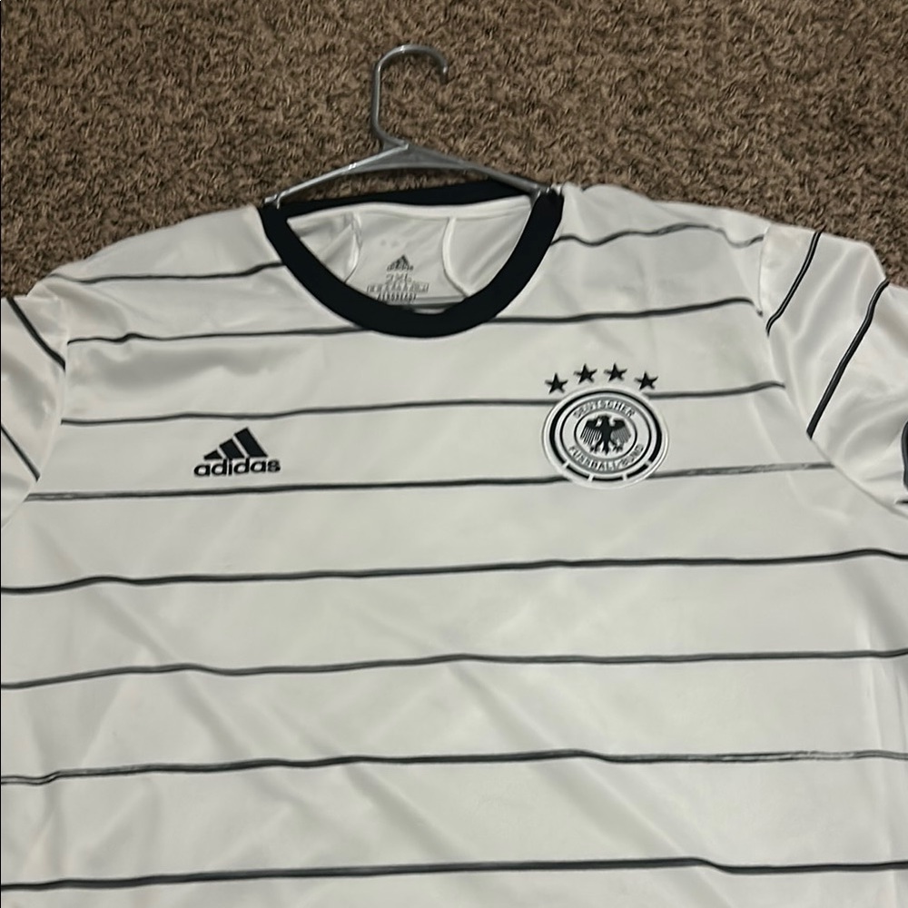 Adidas Germany Soccer Jersey White Black